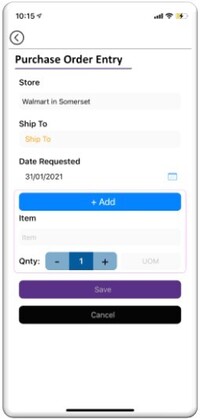 Purchase order Entry