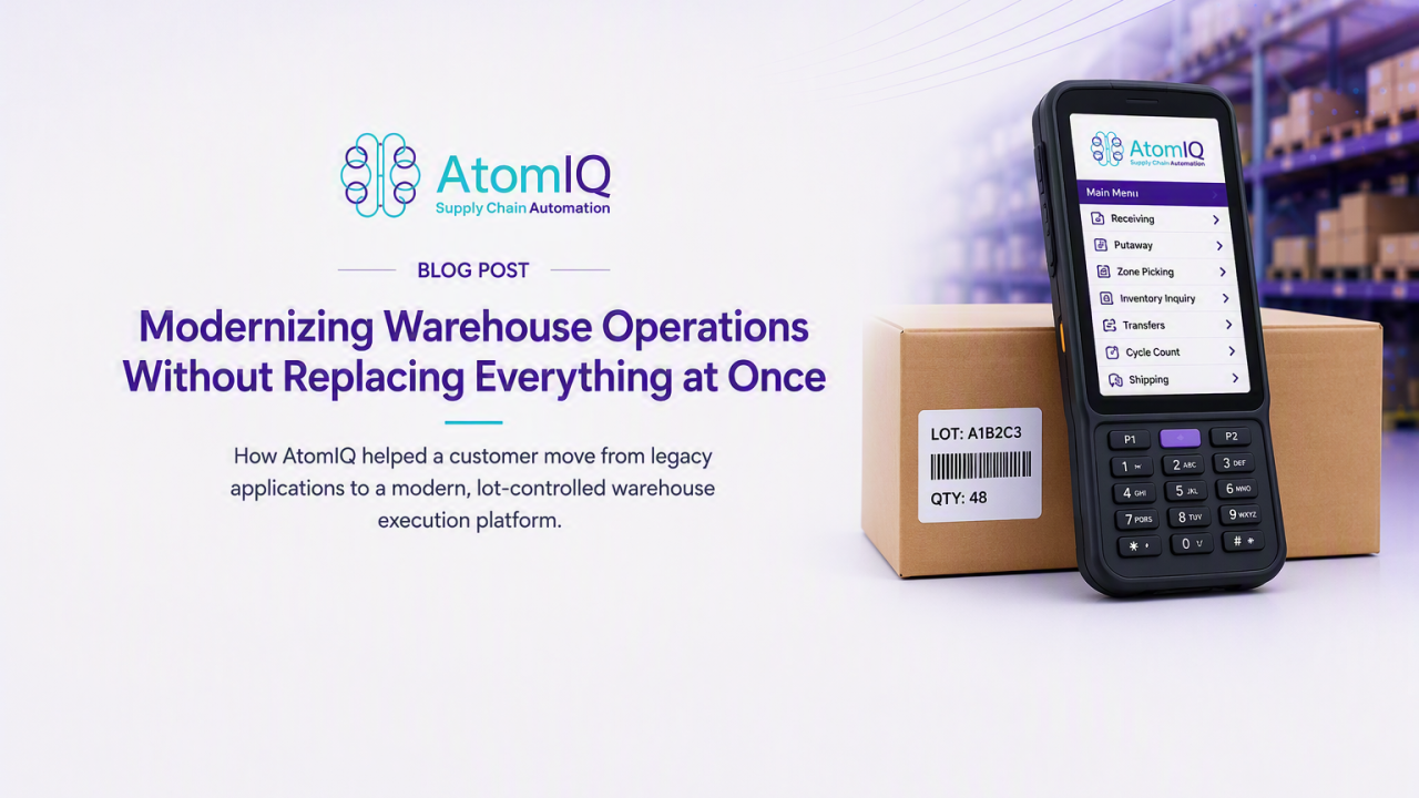 Modernizing Warehouse Operations Without Replacing Everything at Once